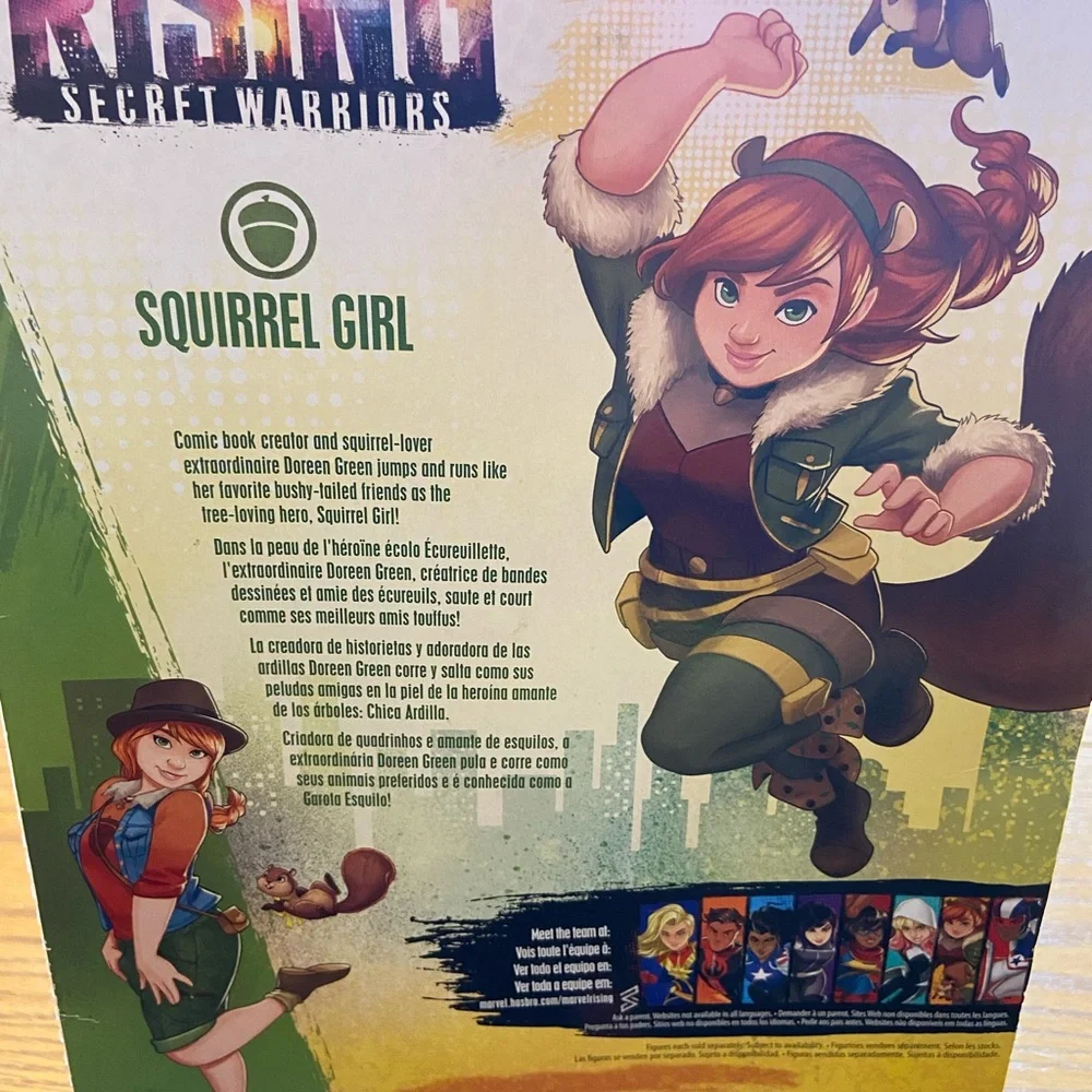 New in box Squirrel Girl action figure and Squirrel girl tee - Picture 3 of 5